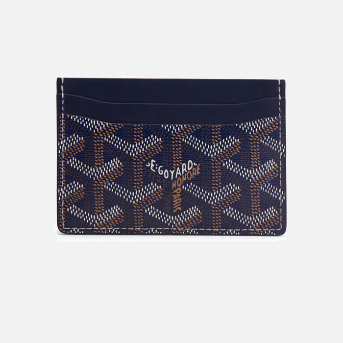 Goyard Saint Sulpice Navy Blue Card Holder