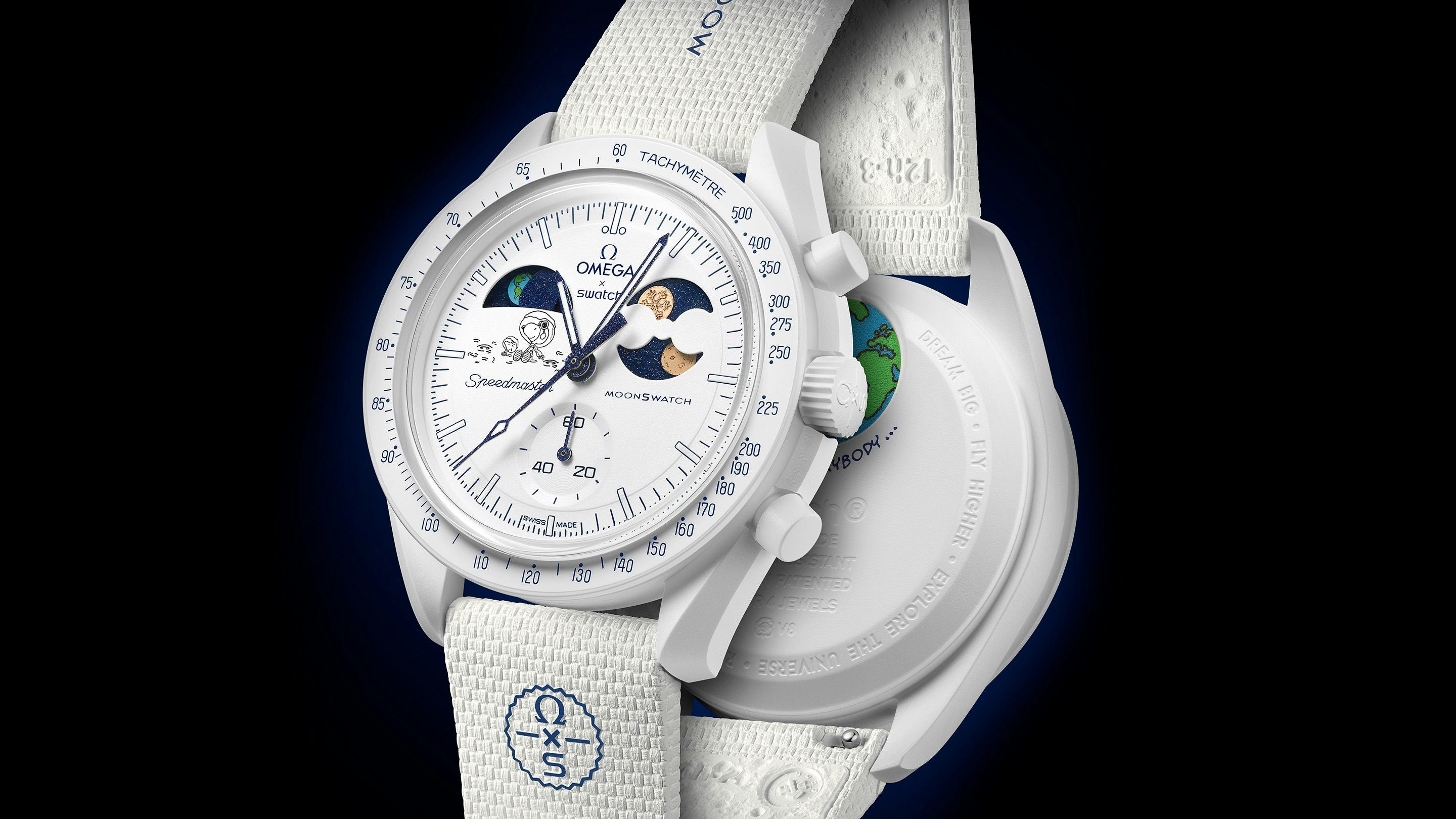 Swatch x Omega Bioceramic Moonswatch Mission to Earthphase
