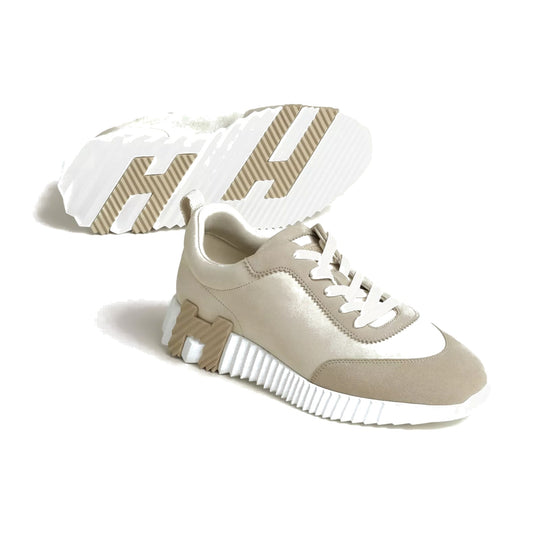 Hermès Bouncing Sneaker 'Beige Glaise Beige Esquisse' pair with sole view
