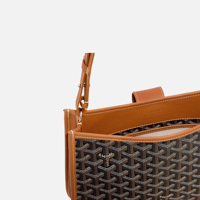 Goyard Musette PM Bag Black & Tan