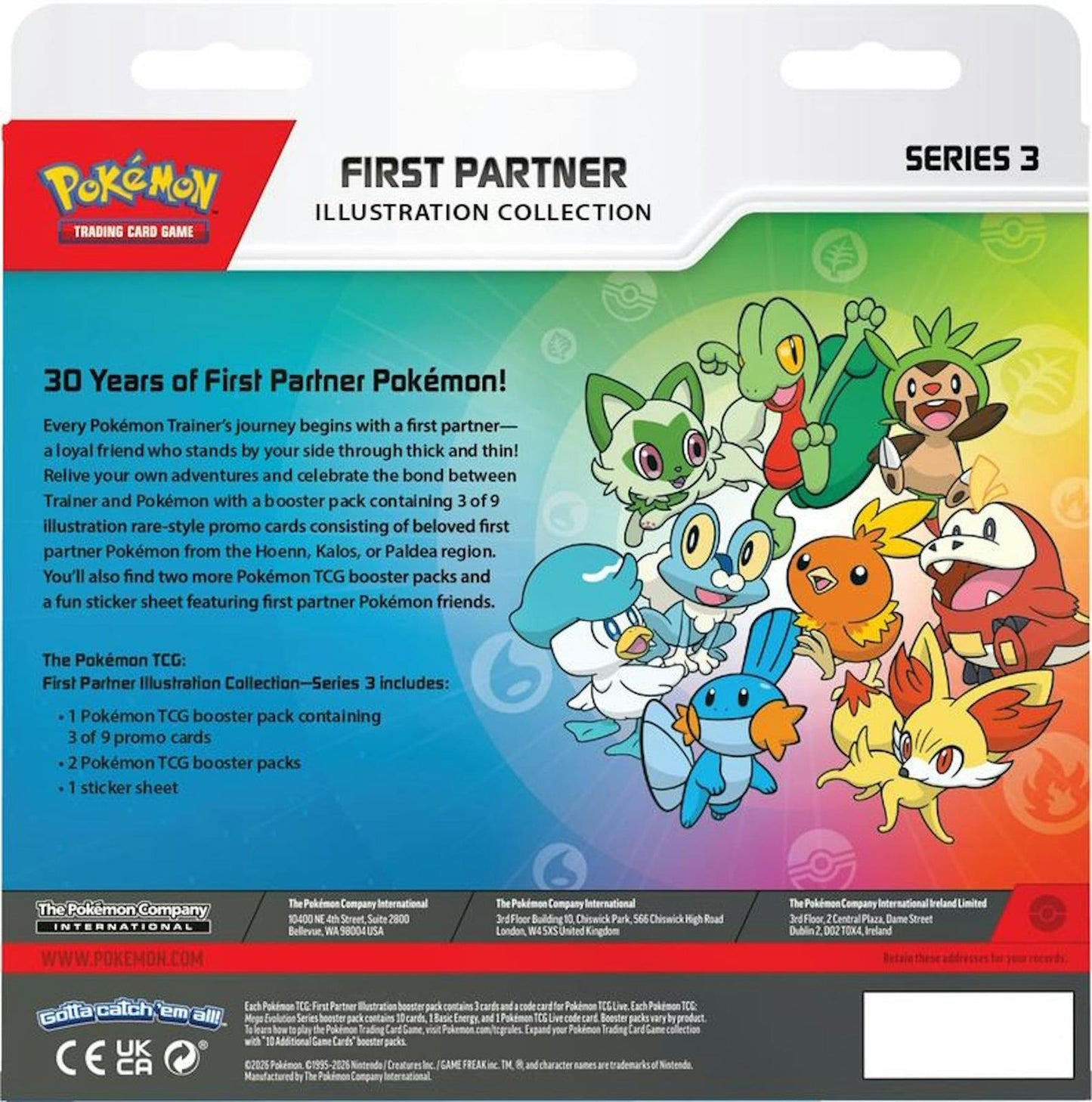 Pokémon TCG: Colección de Ilustraciones de Primer Compañero - Serie 2