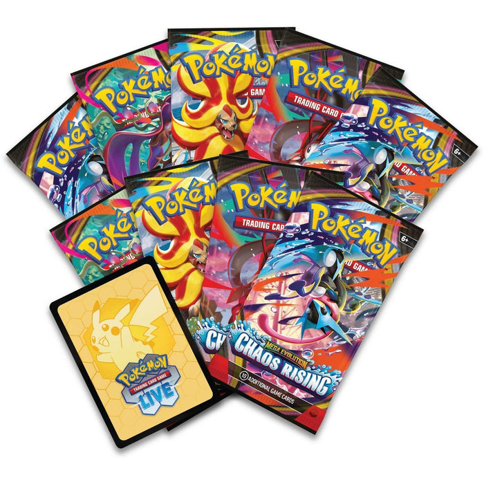Pokémon TCG: Megaevolución - Caja de Entrenador Élite de Ascenso del Caos