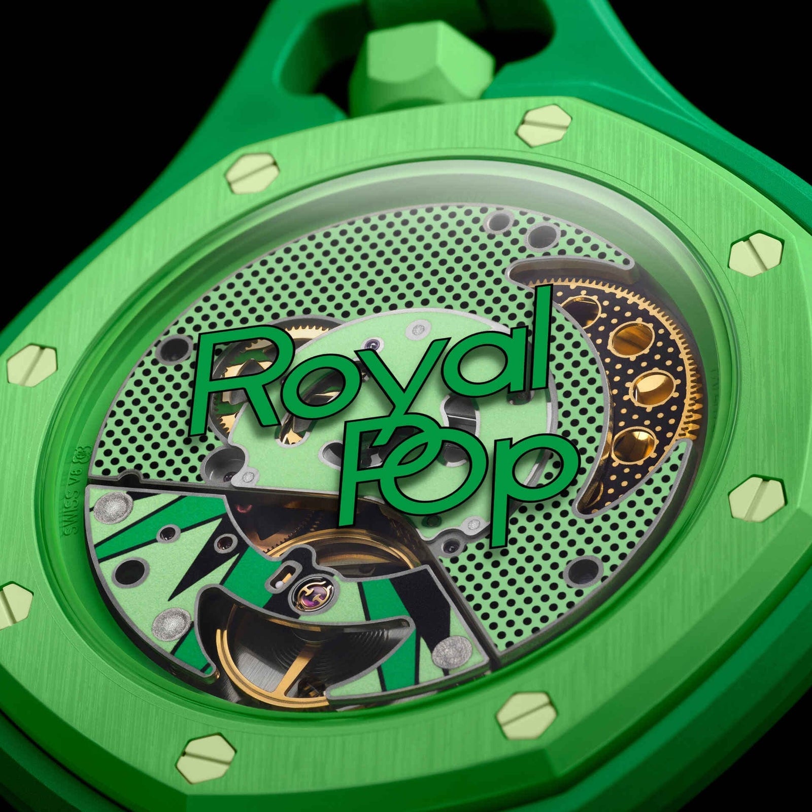 Swatch x Audemars Piguet Royal Pop 'GREEN EIGHT' (SSX03G100N