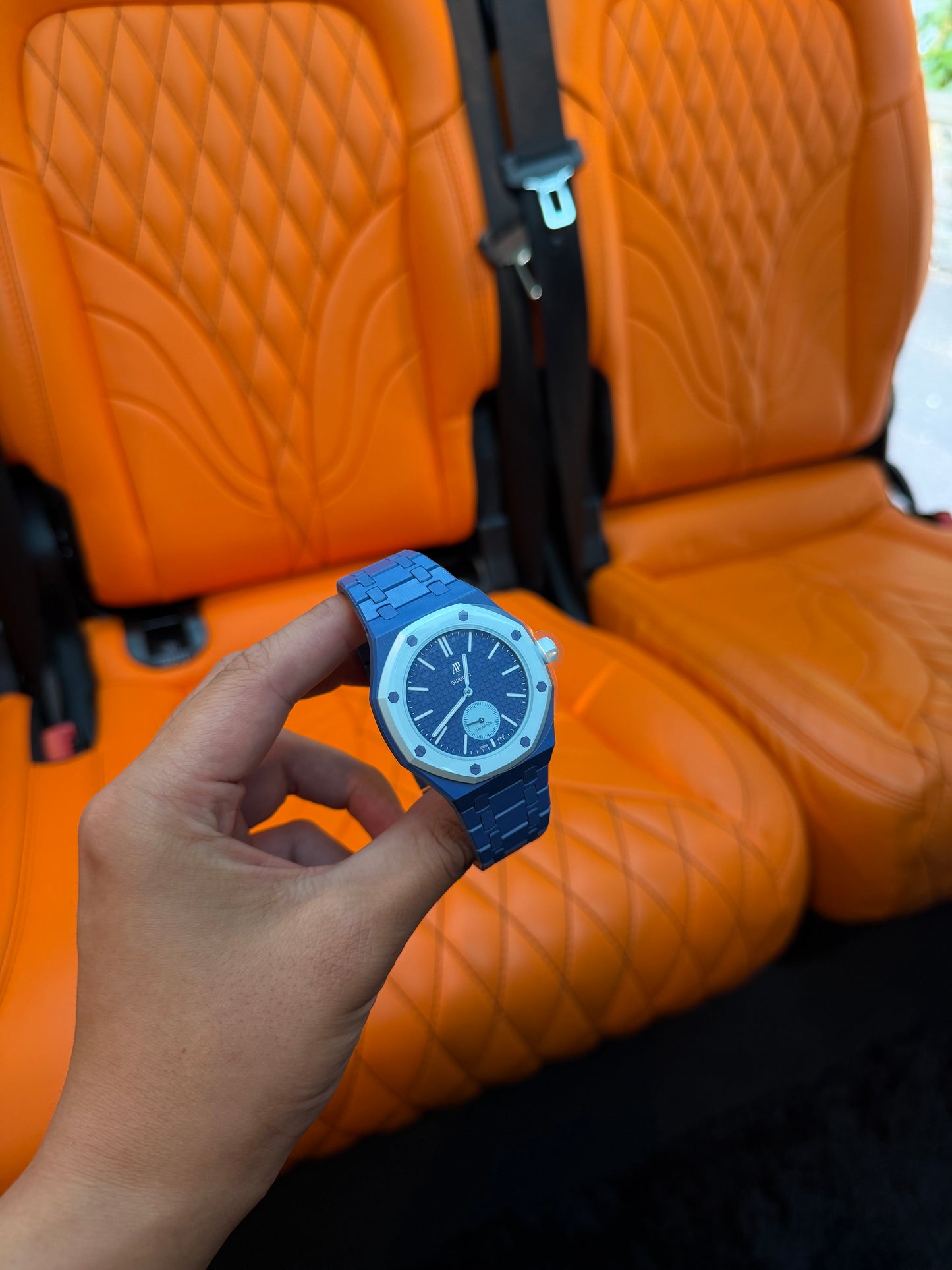 Correa de caucho y caja para Swatch x Audemars Piguet Royal Pop