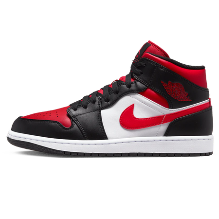 Jordan 1 Mid 'Black Fire Red'