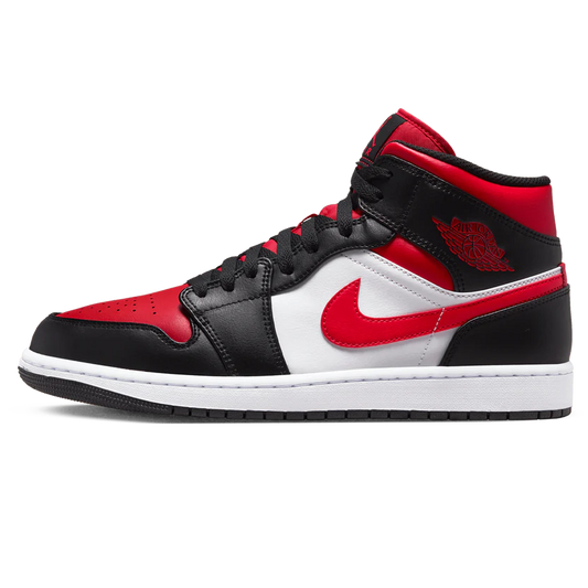 Jordan 1 Mid 'Black Fire Red'