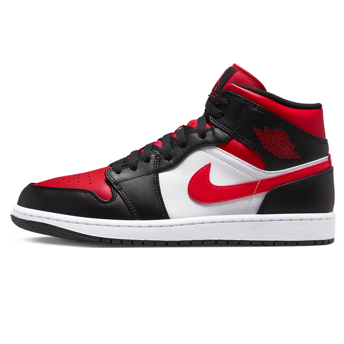 Jordan 1 Mid 'Negro Rojo Fuego'
