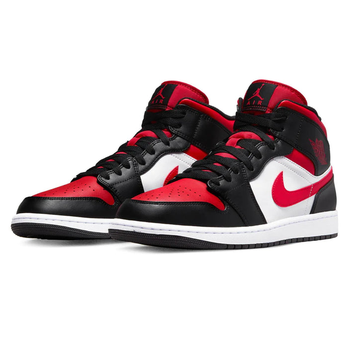 Jordan 1 Mid 'Negro Rojo Fuego'