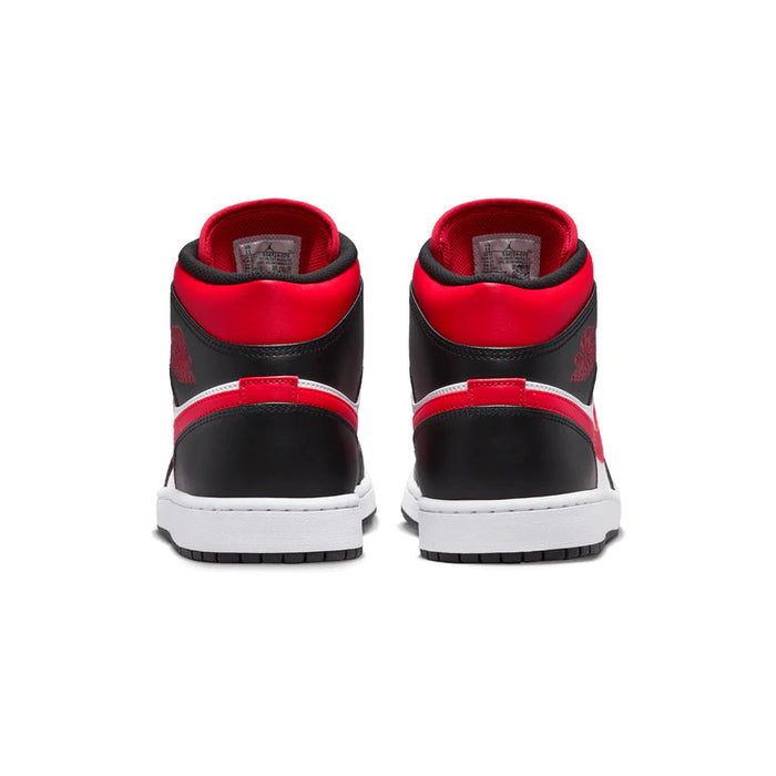 Jordan 1 Mid 'Negro Rojo Fuego'