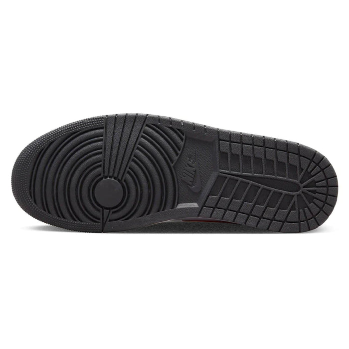 Jordan 1 Mid 'Negro Rojo Fuego'